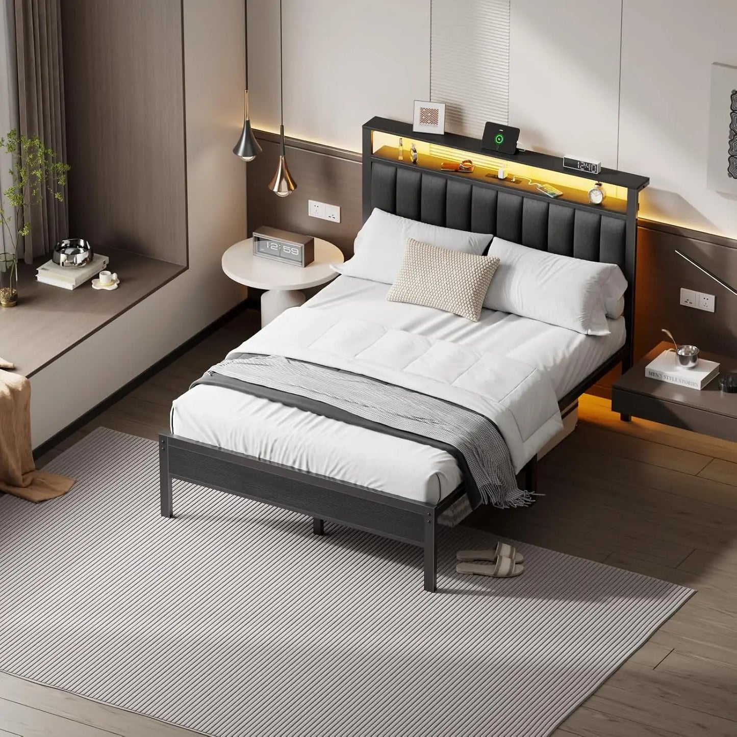 Queen Size Platform Bed Frame