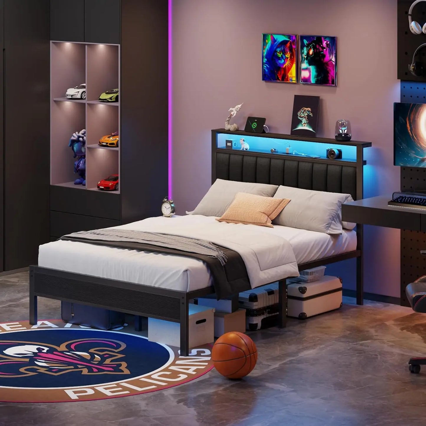 Queen Size Platform Bed Frame