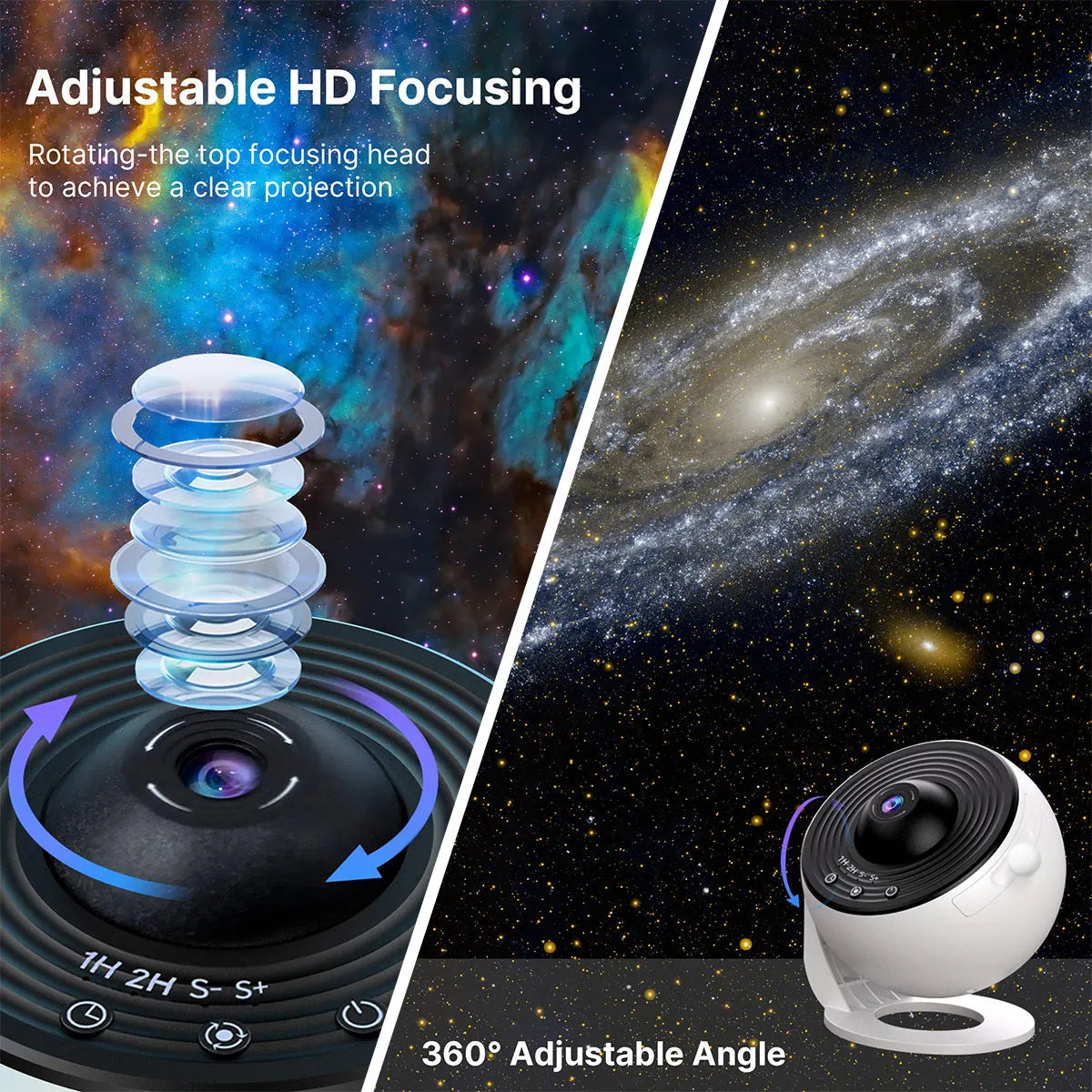 Planetarium Galaxy Star Projector for Bedroom,