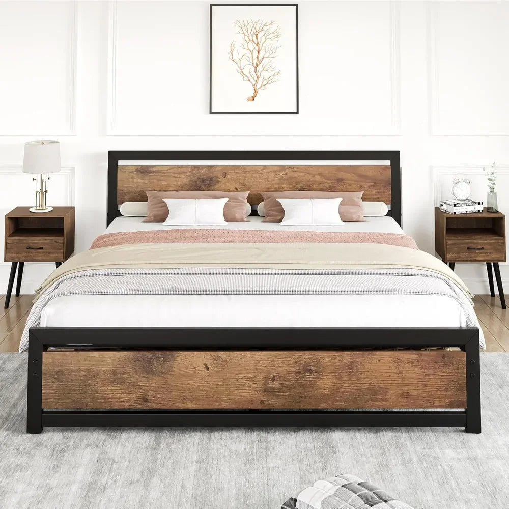 Metal Full Bed Platform Frame