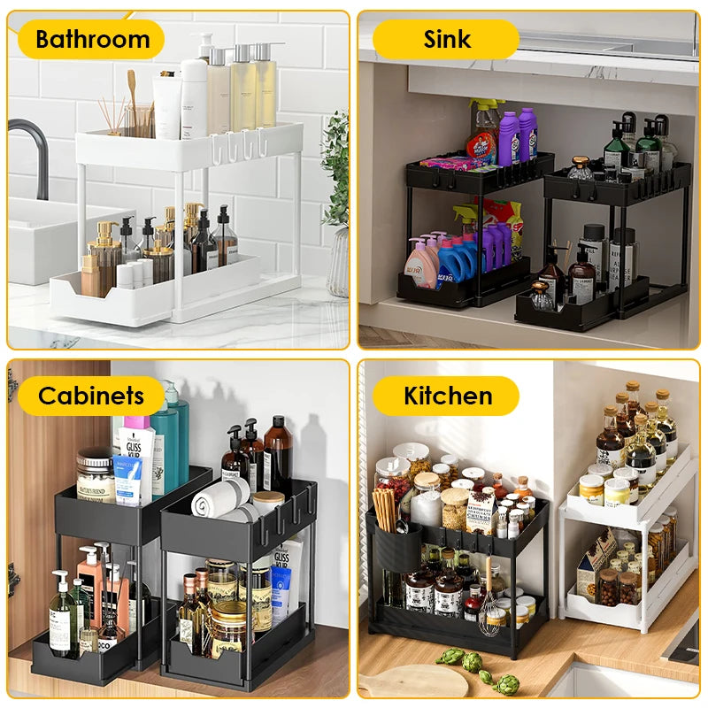 2 Tier Sink Storage Rack