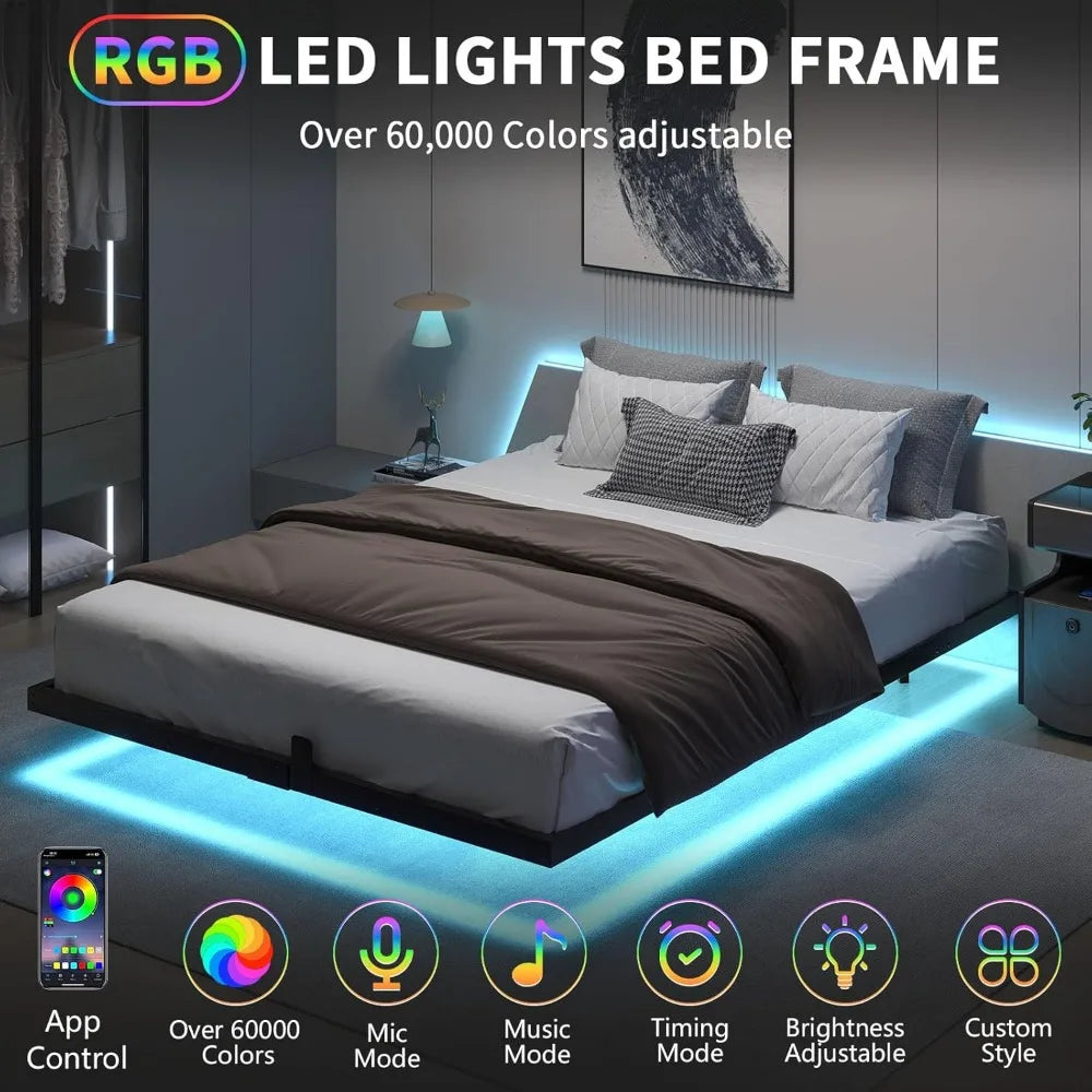 King Size Metal Platform Bed