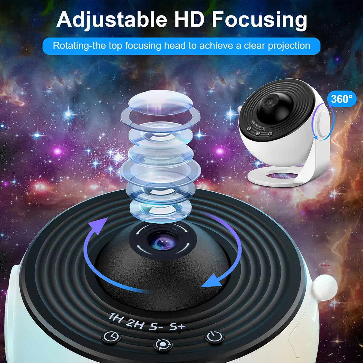 Planetarium Galaxy Star Projector for Bedroom,