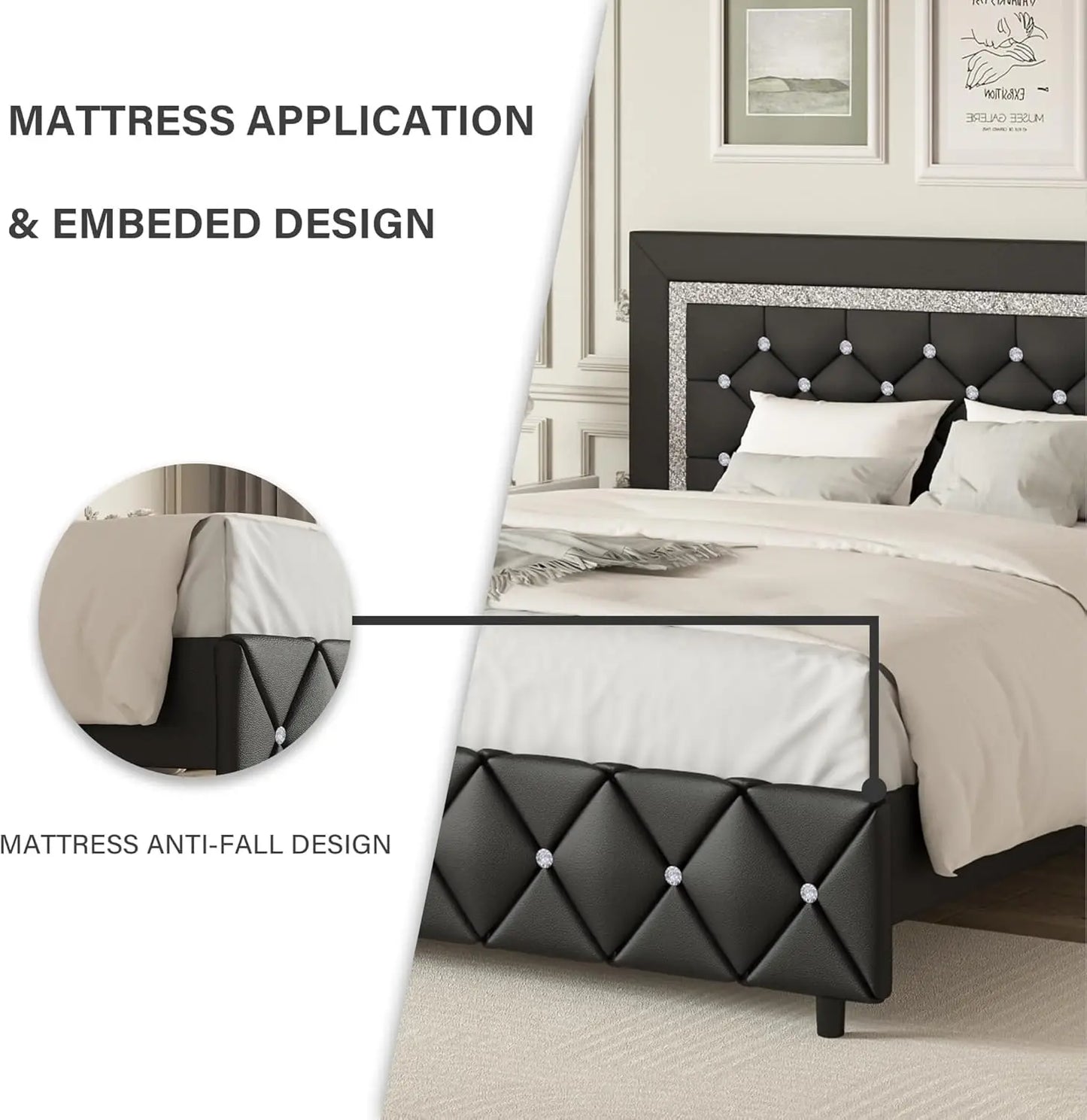 Full Size Bed Frame With Headboard