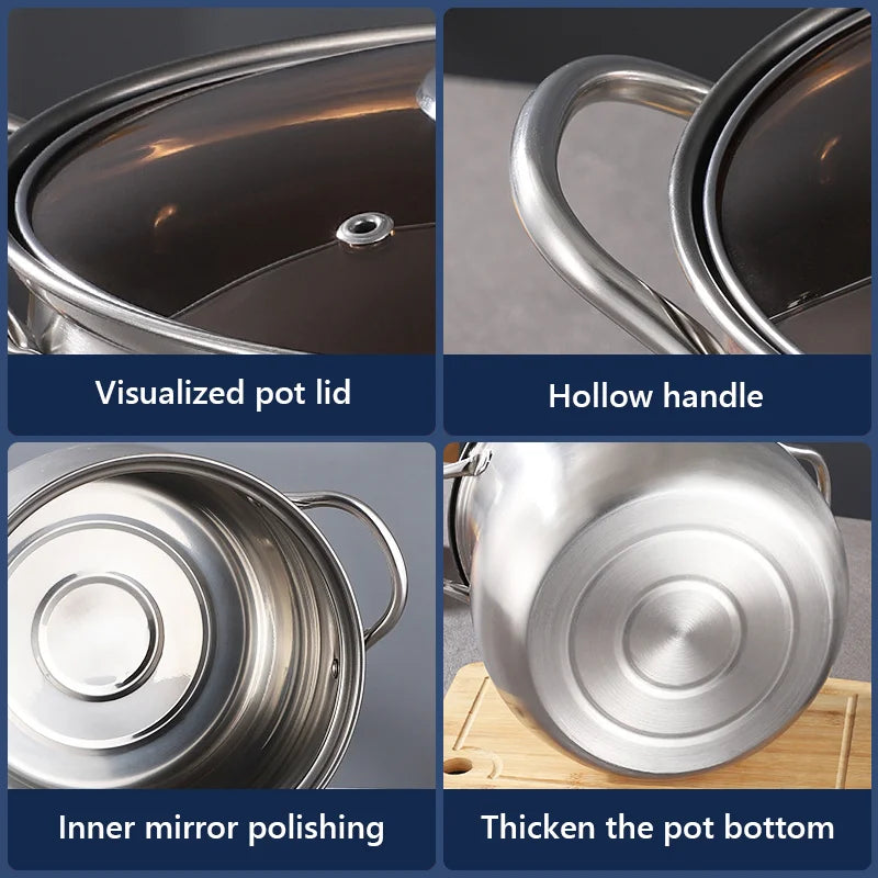 Stainless Steel Large Capacity Soup Pot