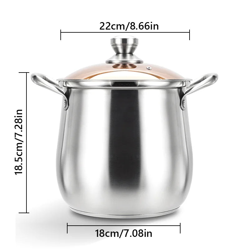 Stainless Steel Large Capacity Soup Pot