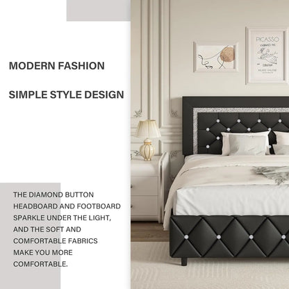 Full Size Bed Frame With Headboard