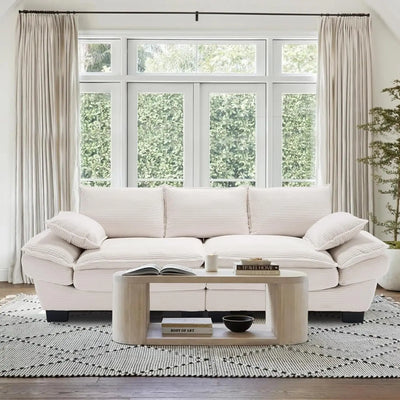 Modern 90" Oversized Loveseat Sofa