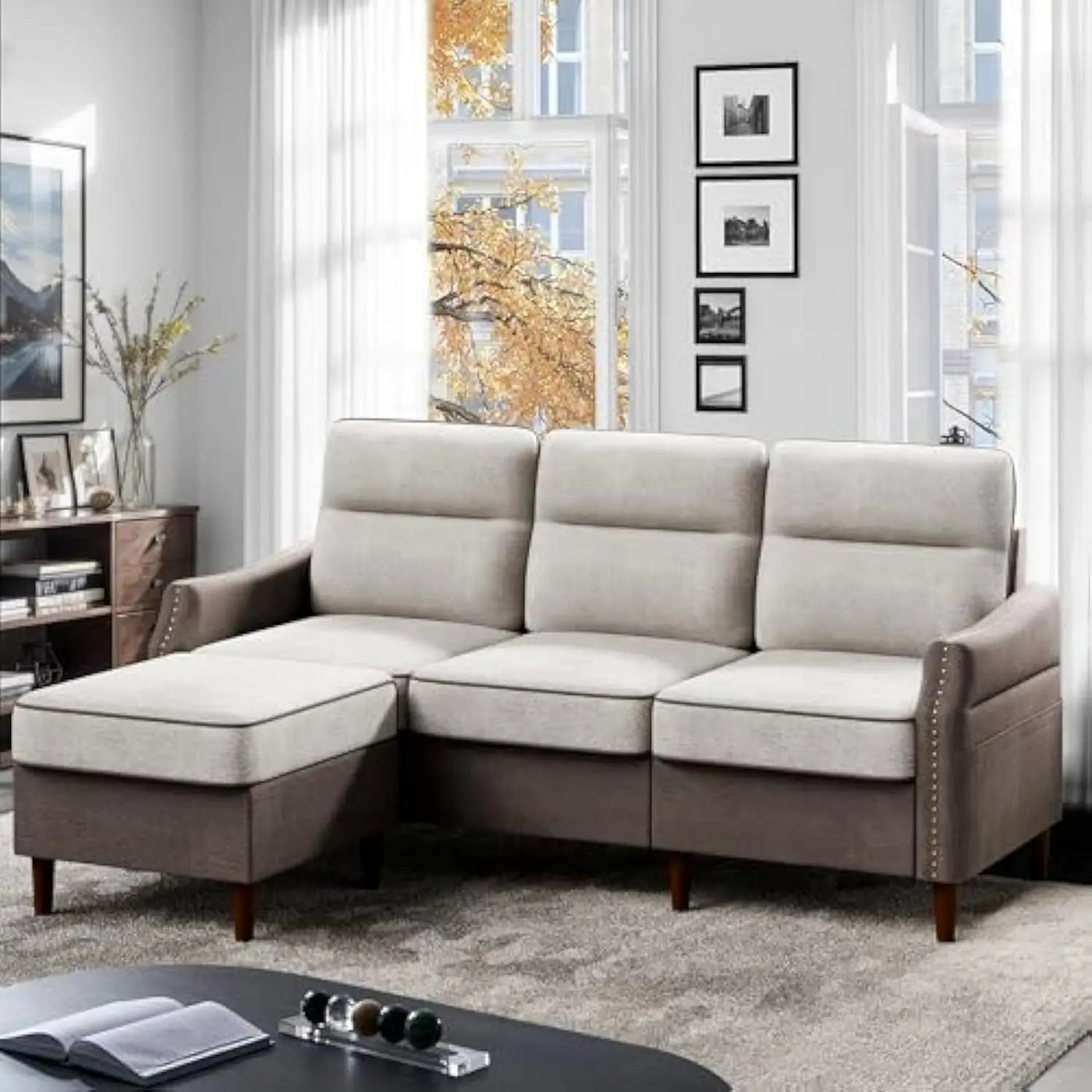 L Shaped Convertible Sofa Couch
