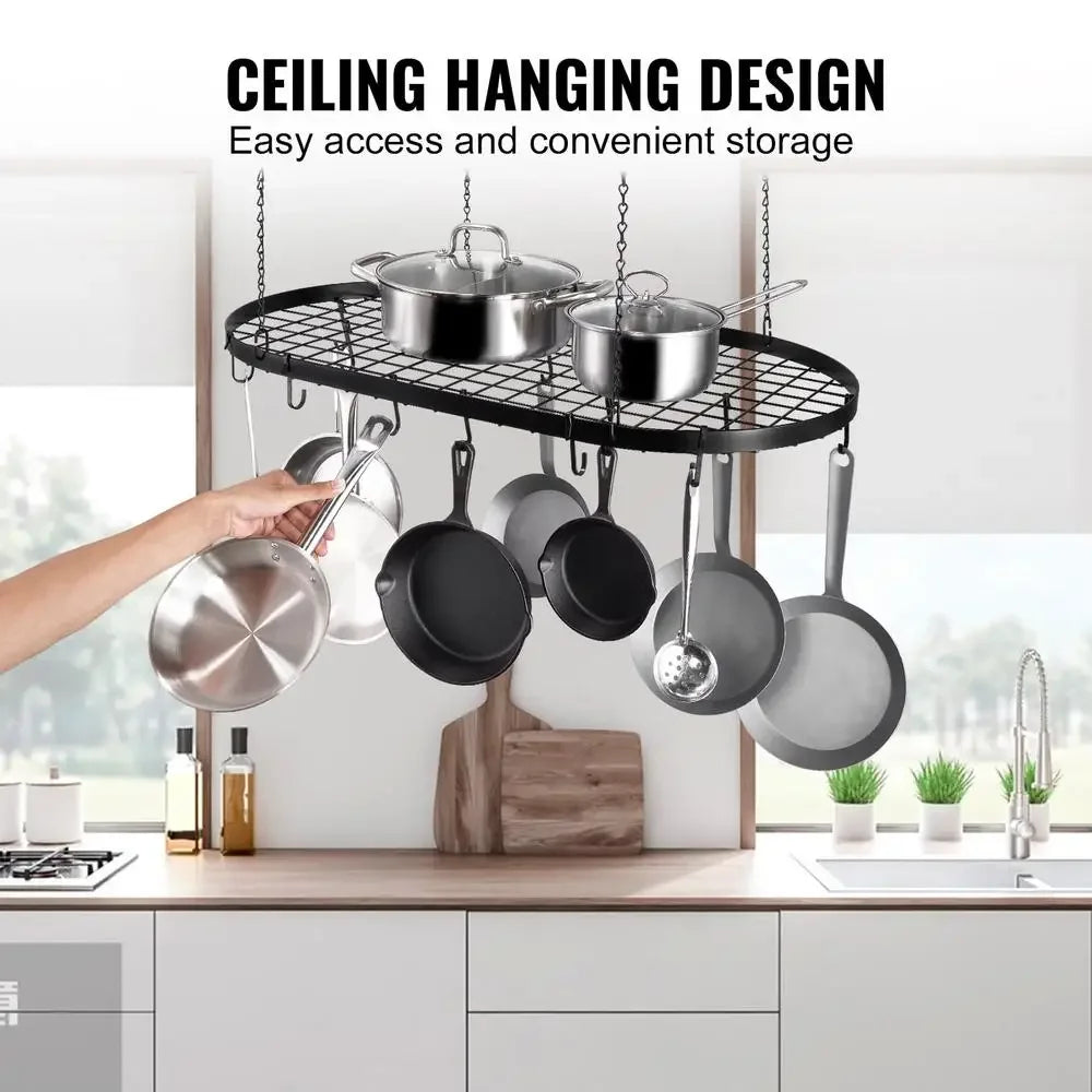 32" Hanging Pot Rack Ceiling Mount