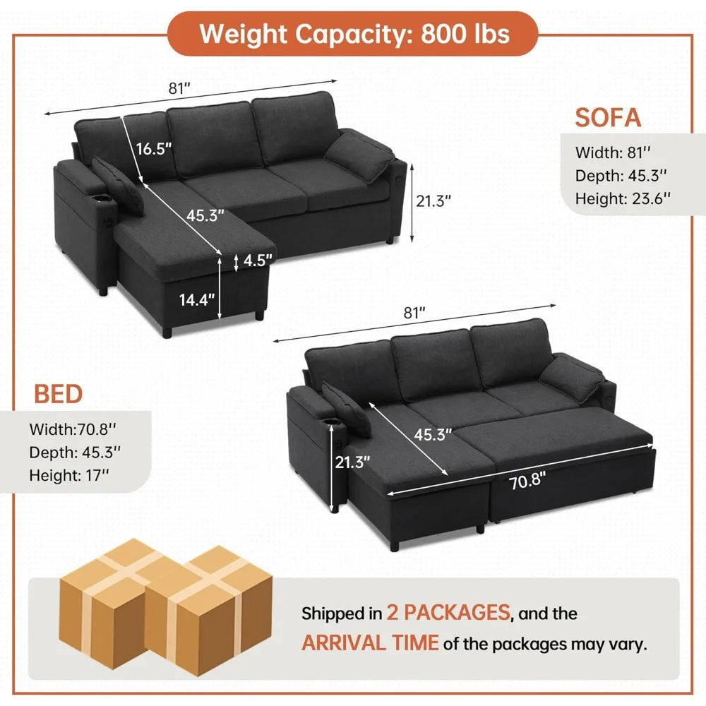 A Living Room Sofa Bed