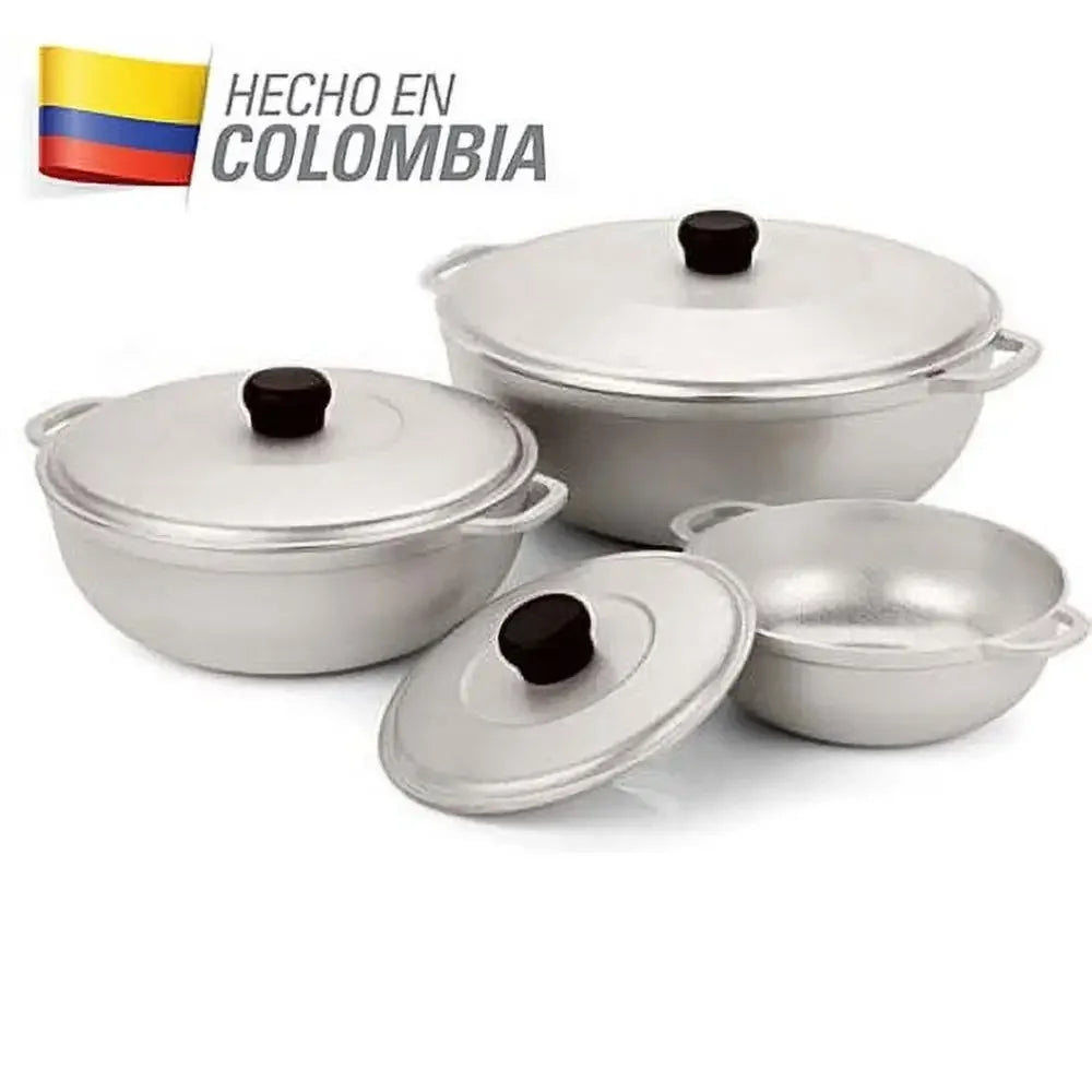 Colombian Cast Aluminum Caldero Set