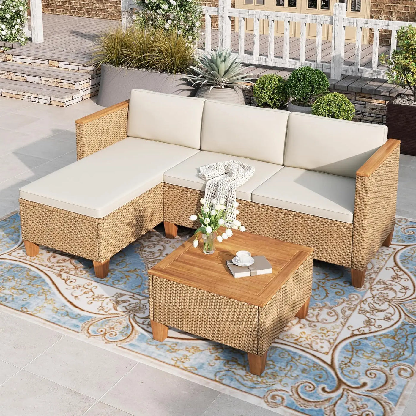 3 Piece Patio Furniture Set