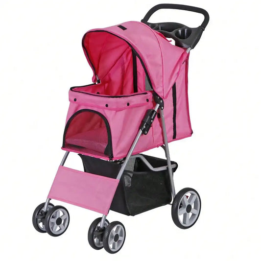 Foldable Carrier Strolling Cart 4 Wheel