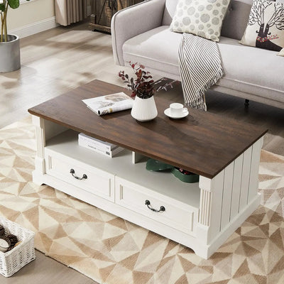 48'' Farmhouse Wood Coffee Table