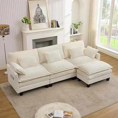 113 "L-shaped sofa set modular