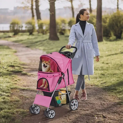 Foldable Carrier Strolling Cart 4 Wheel