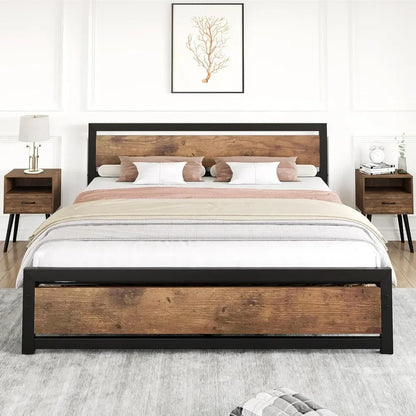 Metal Full Bed Platform Frame