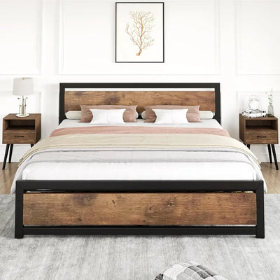 Metal Full Bed Platform Frame