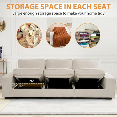 100" Modular Comfy Sofa Couch