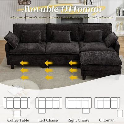 113 "L-shaped sofa set modular