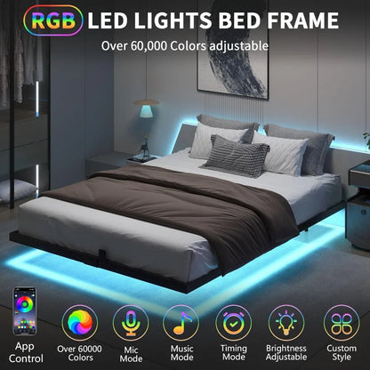 King Size Metal Platform Bed