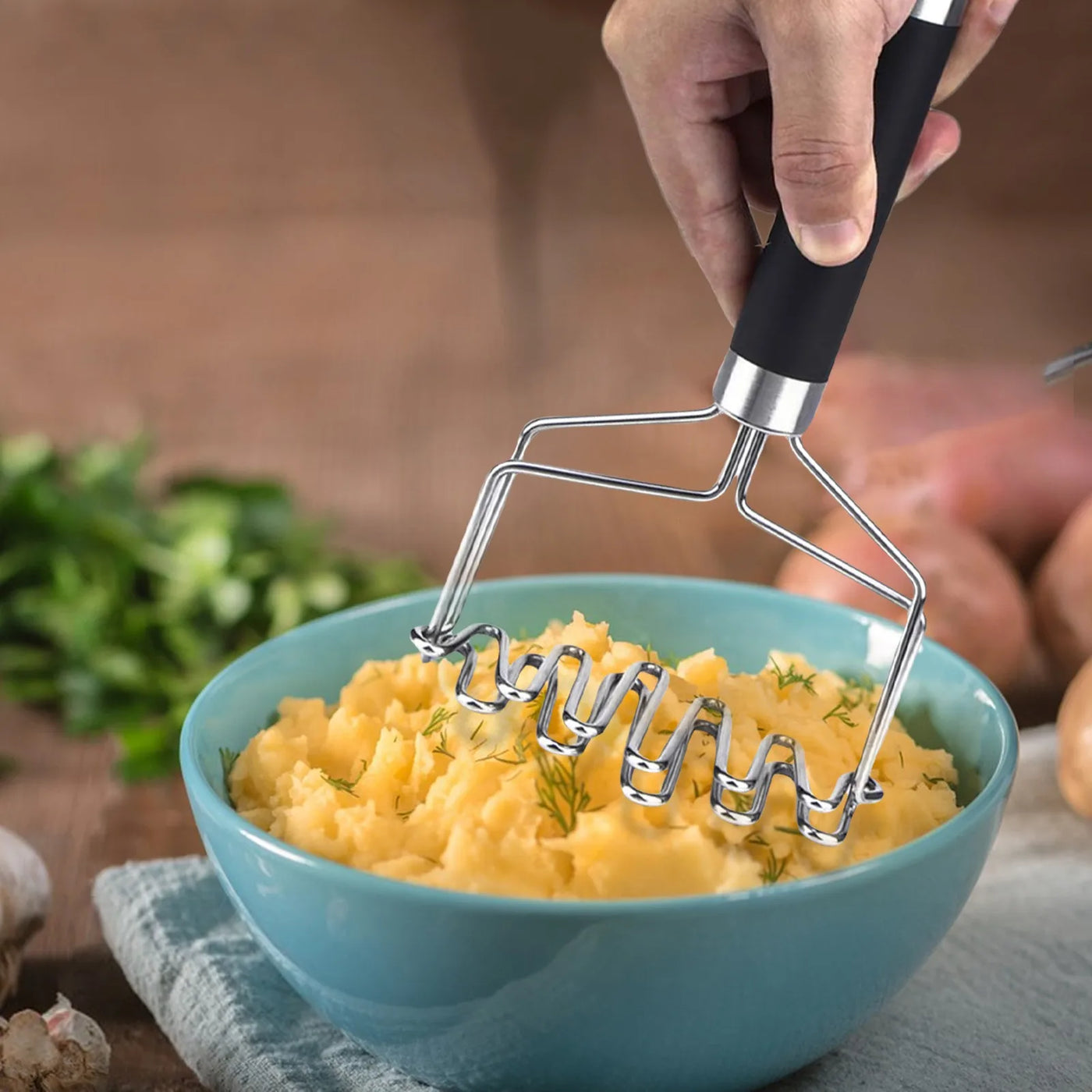 Stainless Steel Potato Mashers Utensil