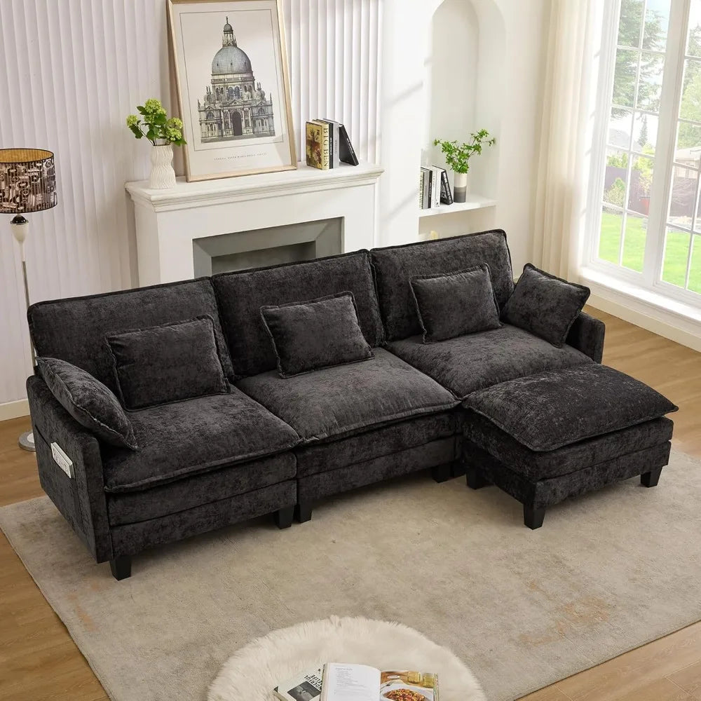 113 "L-shaped sofa set modular