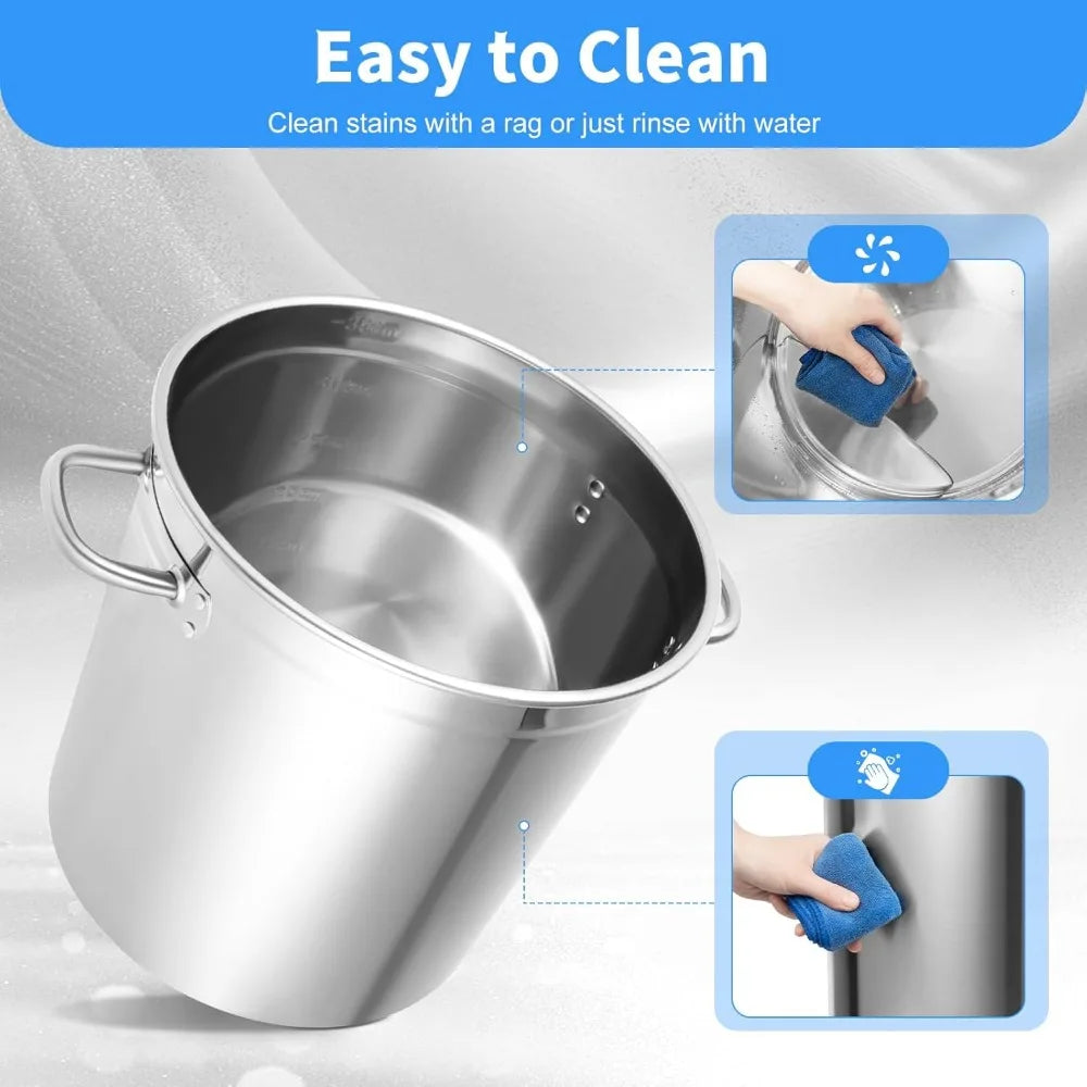 30 Quart Stainless Steel Stockpot