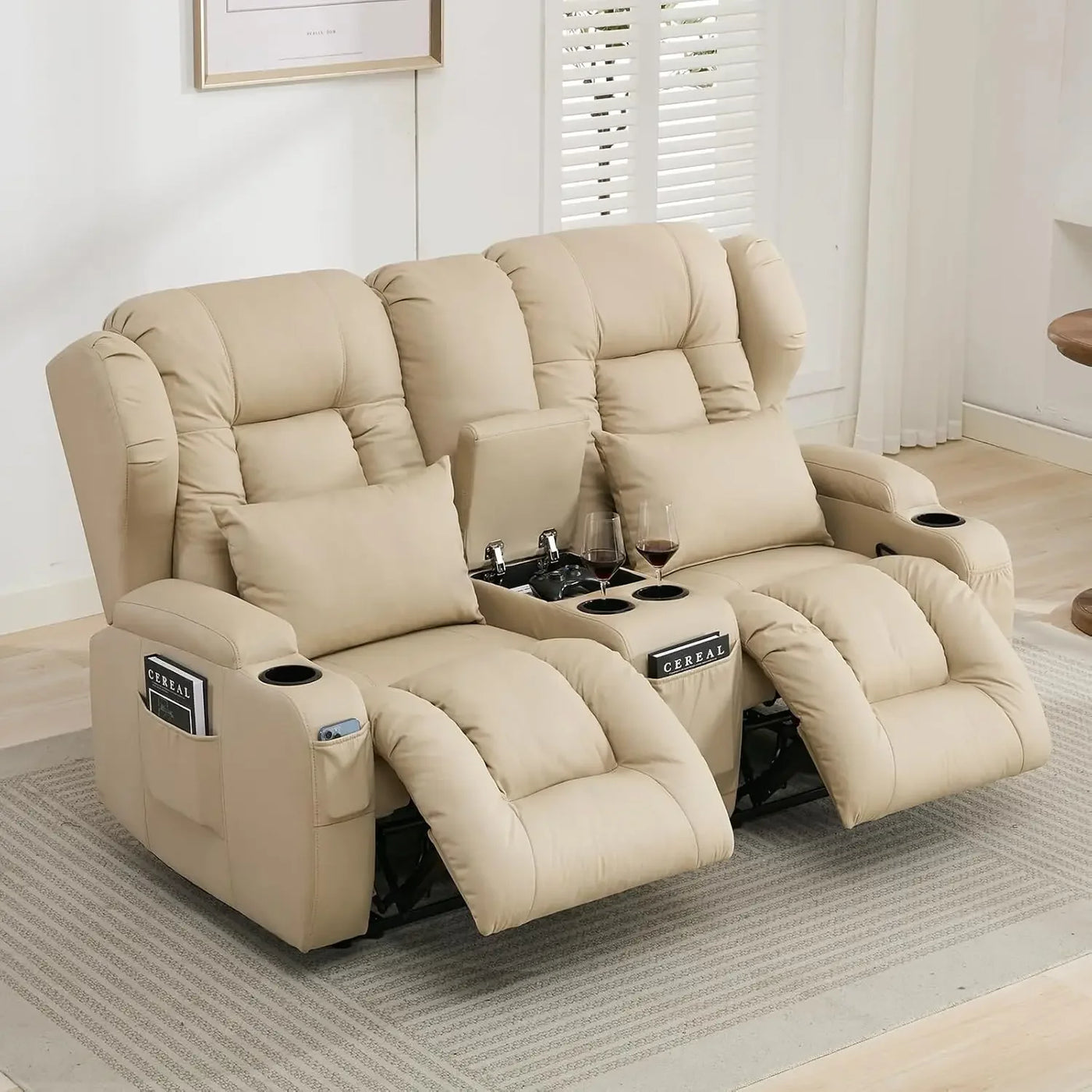 65.5" RV Loveseat Double Recline
