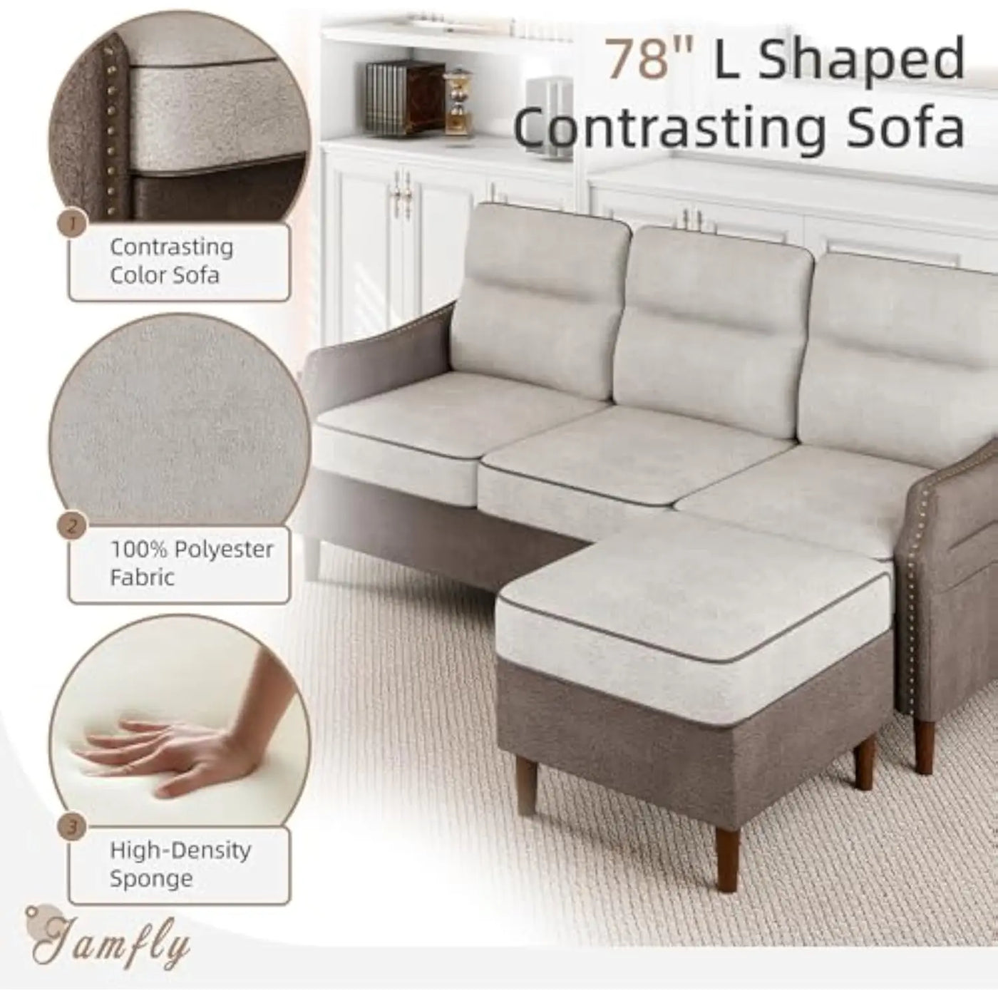 L Shaped Convertible Sofa Couch
