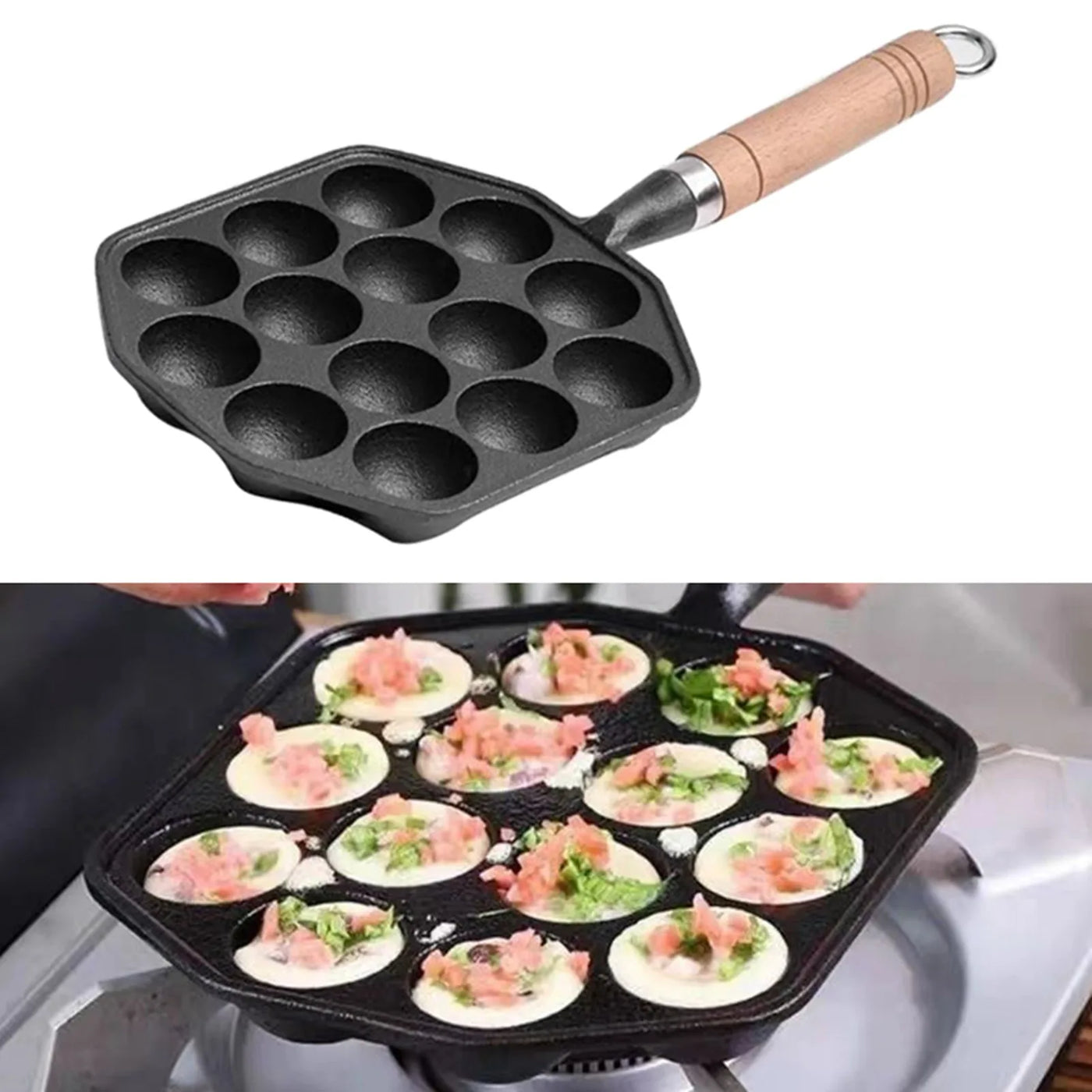 Takoyaki Grill Pan 14 Molds