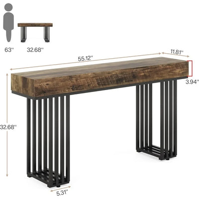 55-Inch Console Table for Entryway