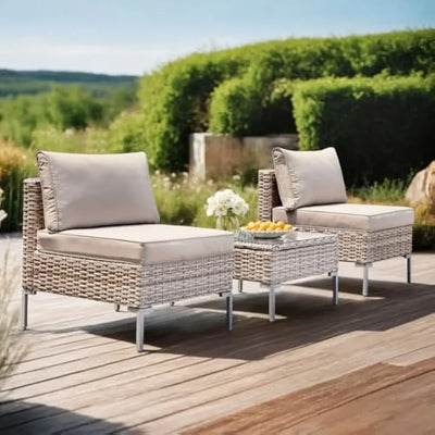 3 Piece Outdoor Patio Furniture Set