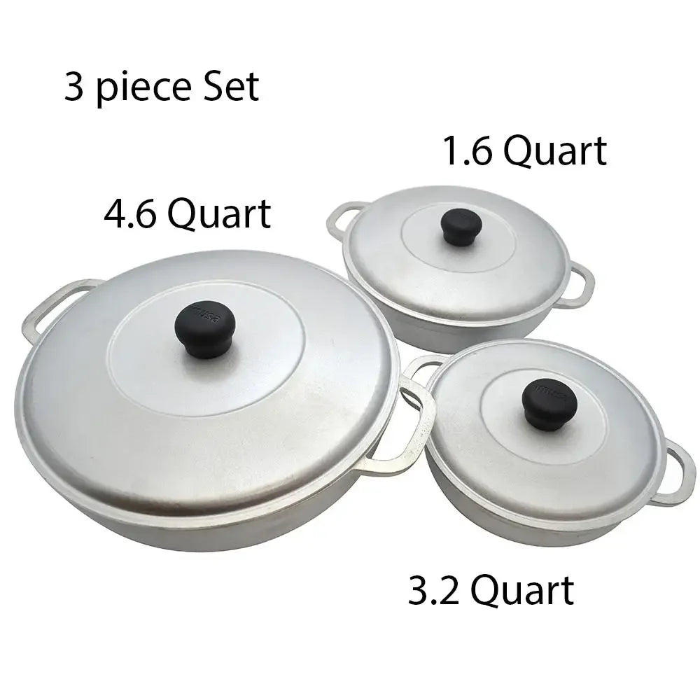 Colombian Cast Aluminum Caldero Set