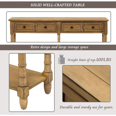 Solid Wood Console / Living Room Table