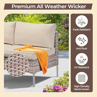 3 Piece Outdoor Patio Furniture Set