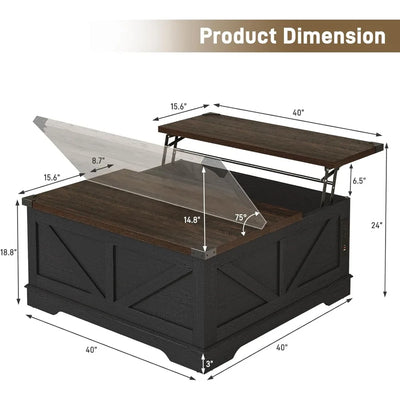 40” Lift Top Coffee Table