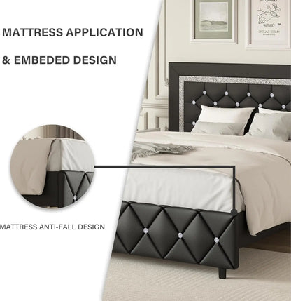 Full Size Bed Frame With Headboard