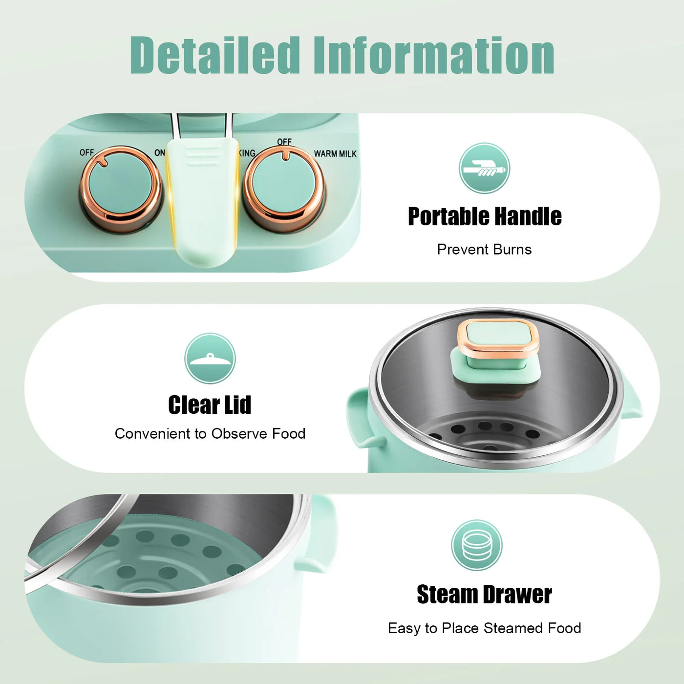 3in1 Electric Sandwich Breakfast Machine